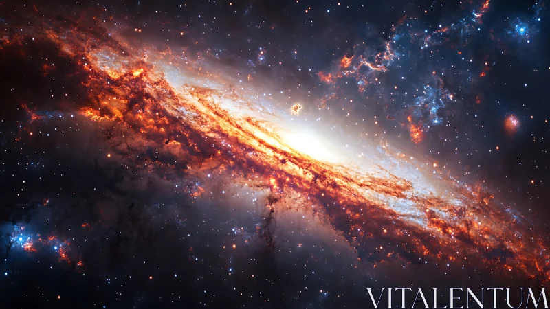 Starforge Spiral Ignites a Cosmic Emberstorm in Silence.