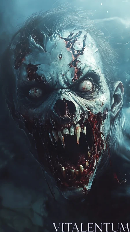 Ravenous abyssal ghoul shrieking through drowned midnight.