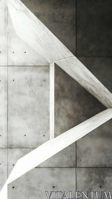 Minimalist Concrete Geometry Meets Light.