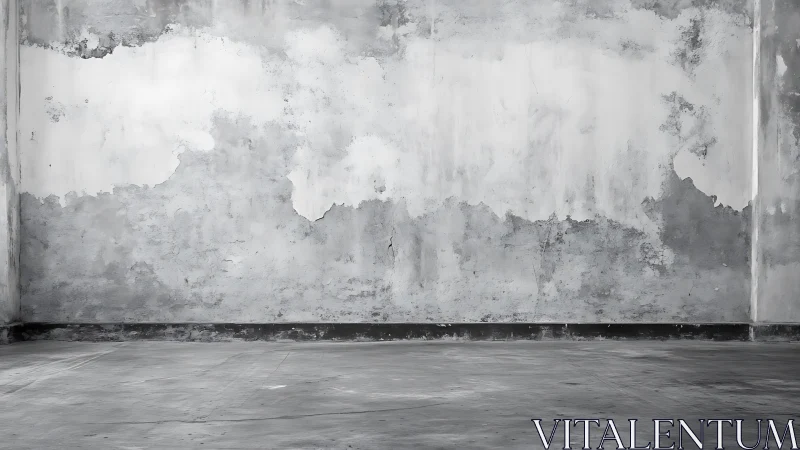 Weathered concrete room inviting quiet creative moments.