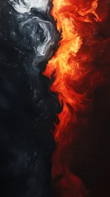 Bilateral contrast composition with dark cold matter and luminous heat