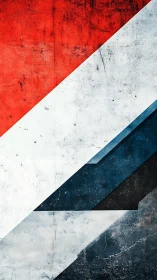 Abstract diagonal color blocks with textured geometry.
