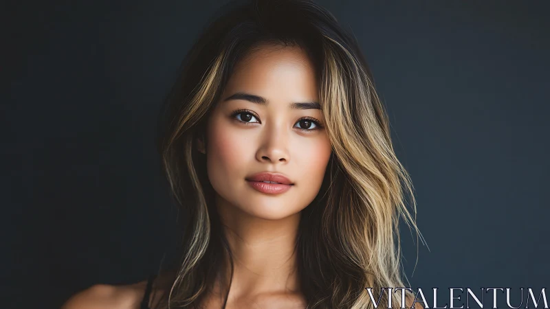 Softly lit portrait celebrates calm confidence and quiet grace