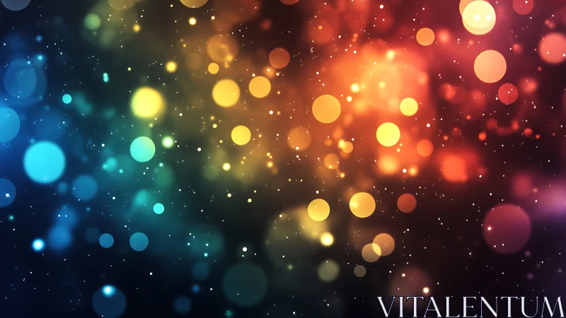 Digital bokeh spectrum with layered chromatic light fields.