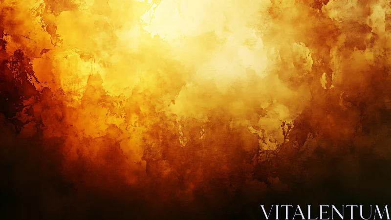 Abstract Fire Gradient with Textured Layering