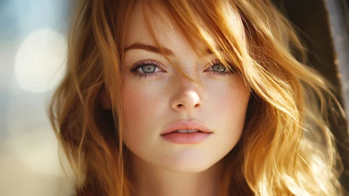 High-key close portrait with shallow depth, soft natural backlight