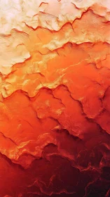 Stratified crimson gradients render molten topographic planes