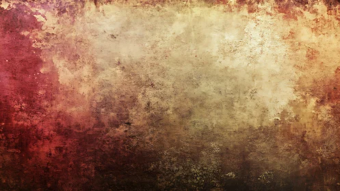 Distressed grunge texture with warm red and ochre gradient.
