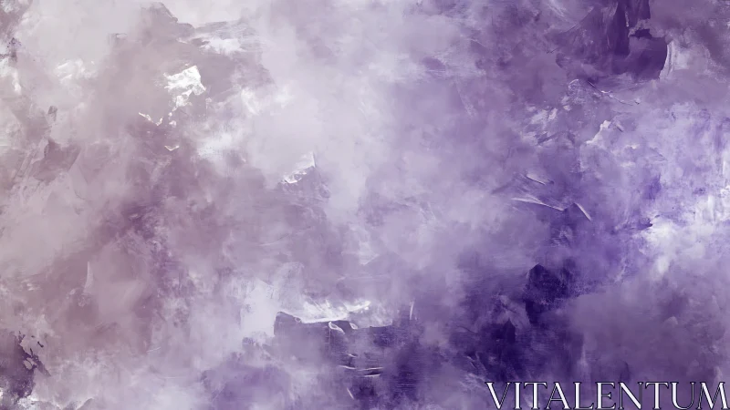 Violet mist swirls across textured abstract canvas surface.