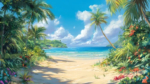Paradise Cove: Tropical Shore Where Dreams Surrender to Endless Blue.