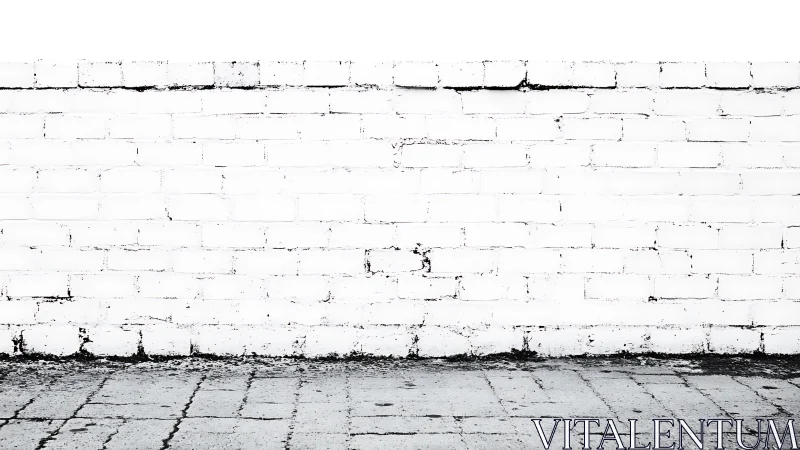 Bright white brick wall inviting simple, creative moments.
