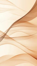Beige and brown abstract flowing layered wave pattern.