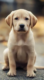 Small philosopher pup studies the world with quiet wonder