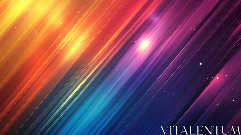 Vibrant diagonal light streaks in a colorful abstract digital style.
