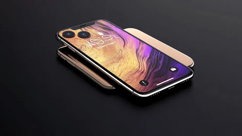 Stunning Gradient Smartphone Showcase with Dual Camera Setup