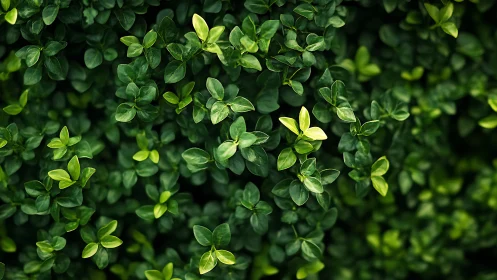 Photorealistic boxwood foliage with dense organic tiling pattern.