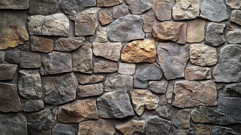 Rustic stone wall texture with natural earth tones, realistic style.