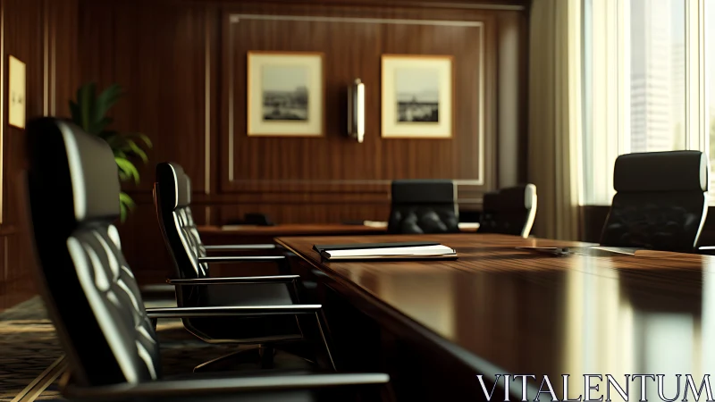 Elegant Executive Boardroom Awaits Your Important Conversations