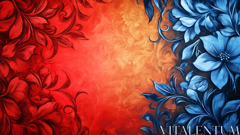 Chromatic Bloom Collision: Fire Meets Frost.