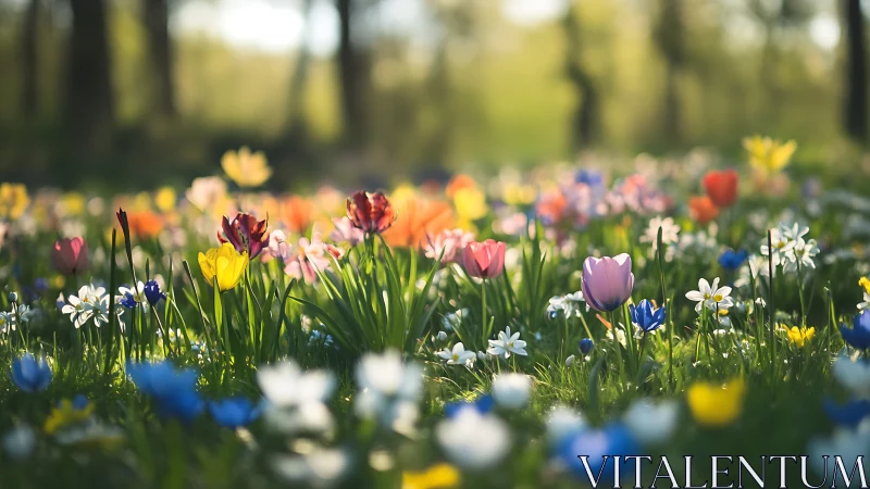 Spring's Colorful Awakening in the Garden.