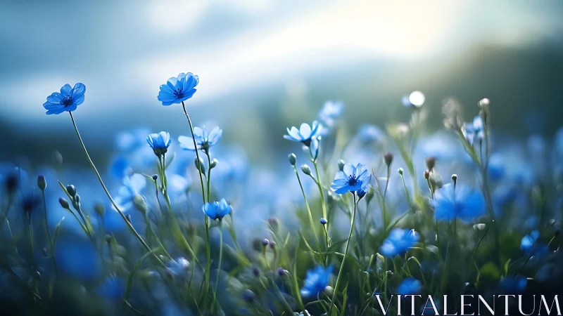 Sapphire sentries dance in morning's gentle embrace.