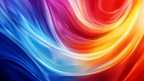 Swirling tricolor energy ribbons in luminous motion design.
