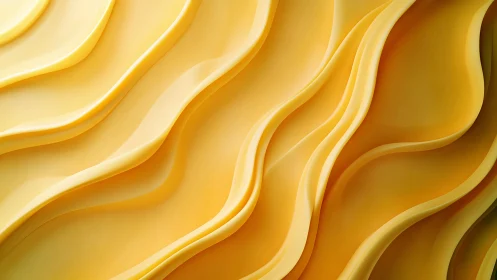 Golden flowing abstract waves with layered soft curves.