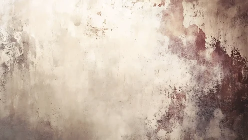 Textured plaster wall surface reveals layered patina and wear