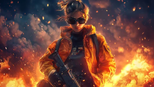 Bold and Fearless: A Hero's Fiery Adventure.