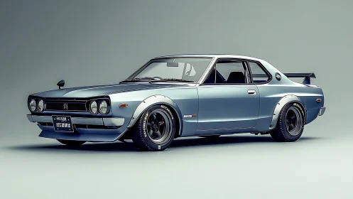 Classic JDM coupe stands poised with widebody stance and sheen.