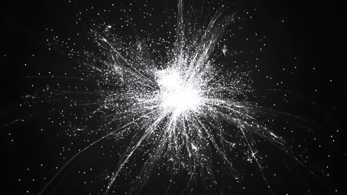 Starlit Data Bloom Exploding Across the Midnight Void.