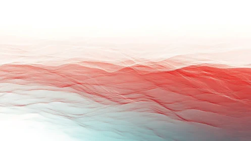Abstract red gradients forming layered flowing waves.