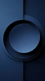 Midnight blue circles forming a calm geometric embrace.