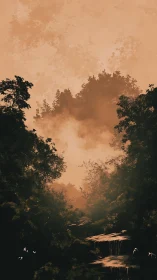 Golden Hour Sanctuary in the Forest.