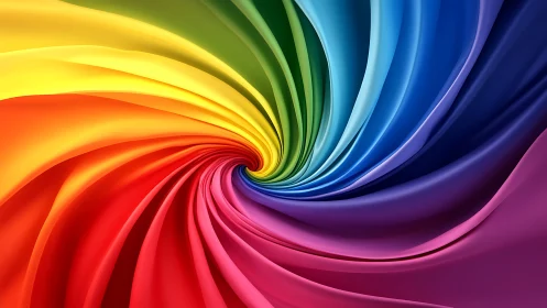 Chromatic vortex with ribboned spectral gradients in rotation.