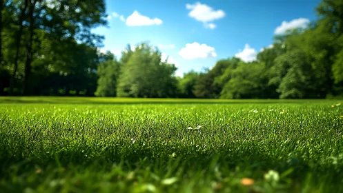 Closeup meadow whispers under a bright midsummer sky