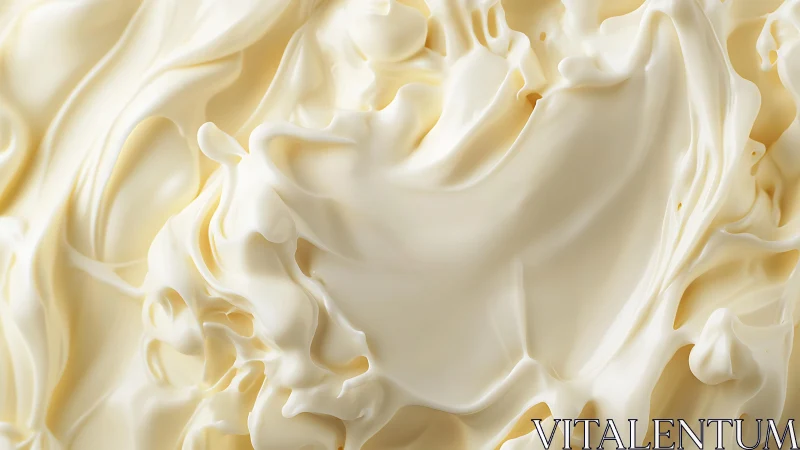 Close-up of Creamy Whipped Texture in Soft Neutral Tones.