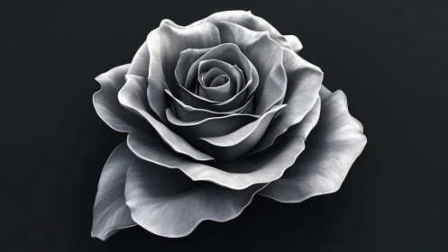 Monochromatic Rose Blooms in Sculptural Elegance