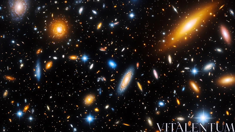 Starglow galaxy garden shimmering across endless night.