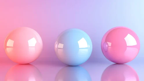 Pastel orbit trio under a glossy neon candy sky.