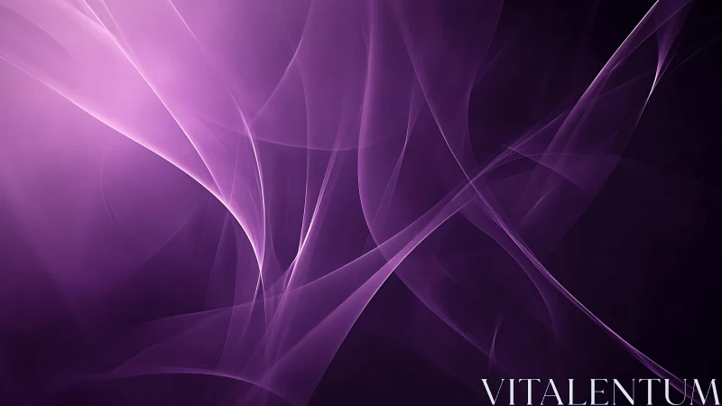 Abstract purple waves with smooth flowing lines and modern digital style.