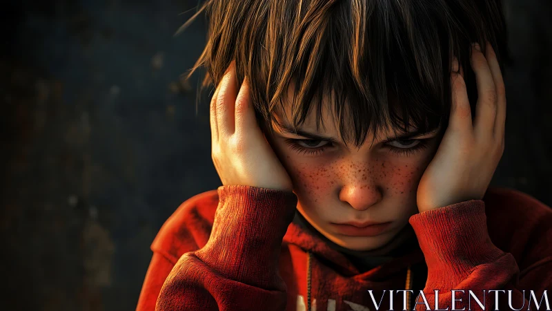 Quiet strength glows in a freckled child&rsquo;s troubled gaze