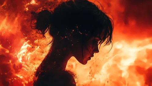 Strength Rising from Flames.