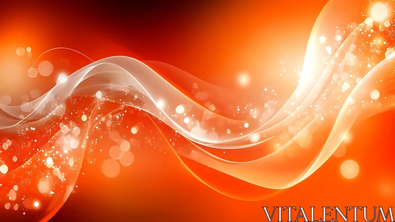 Luminous ember waves dance through molten orange glow.