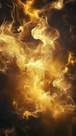 Luminous Fire Abstraction: Swirling Energy and Ethereal Motion Study.