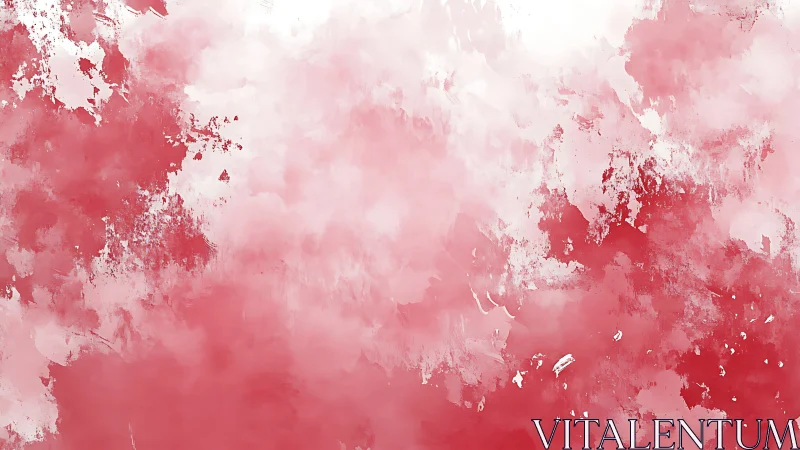 Soft red and white abstract watercolor background texture