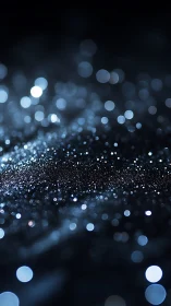 Soft midnight sparkle across a dreamy starry surface.