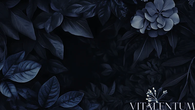 Midnight Garden Dreams in Twilight Blue.