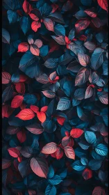 Dual-tone foliage forms dense abstract botanical pattern