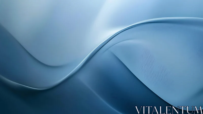 Silken blue waves drift across a minimal dreamscape. Period.